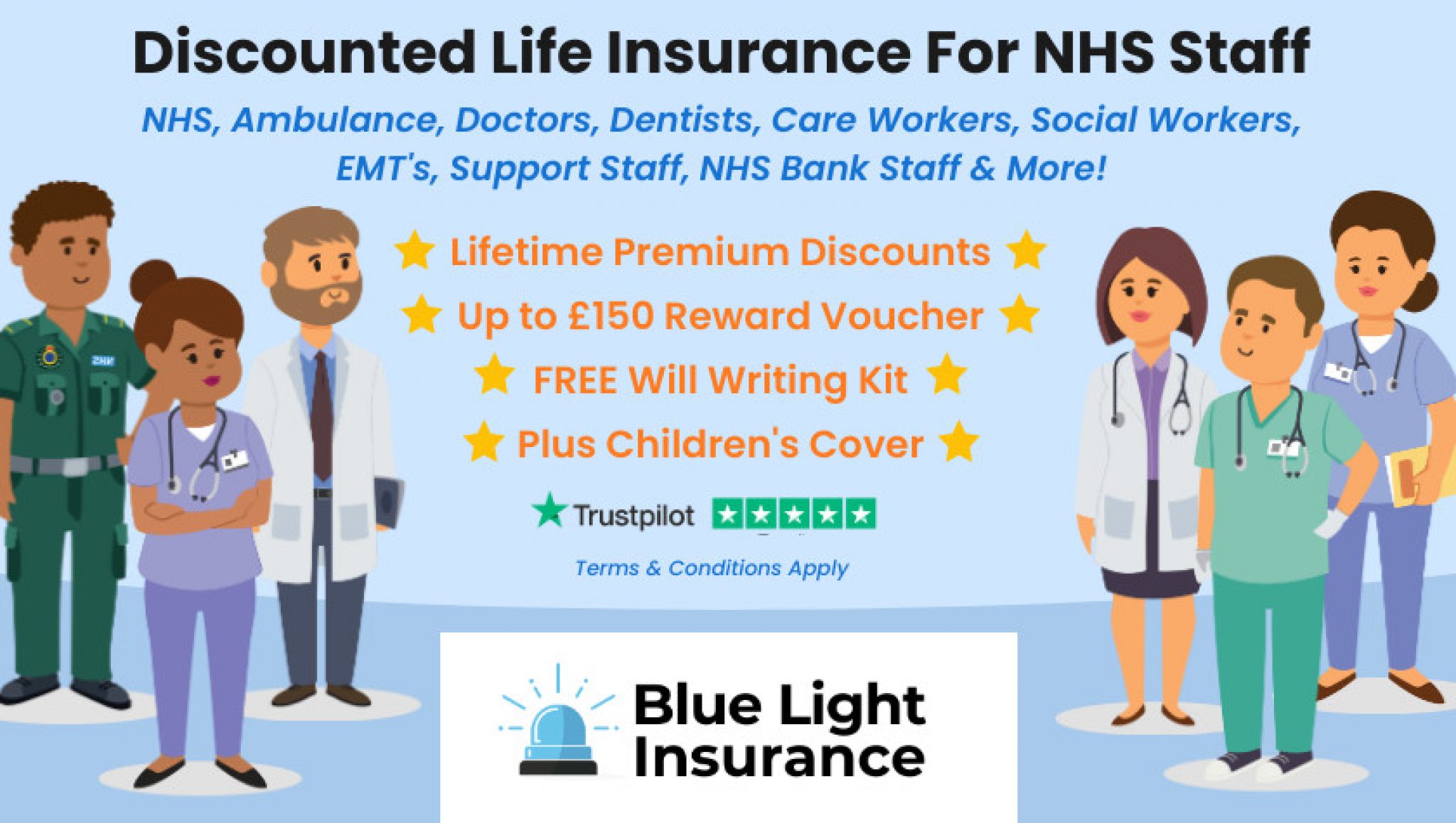 Blue Light Insurance Save 15 on Life Insurance and more NHS